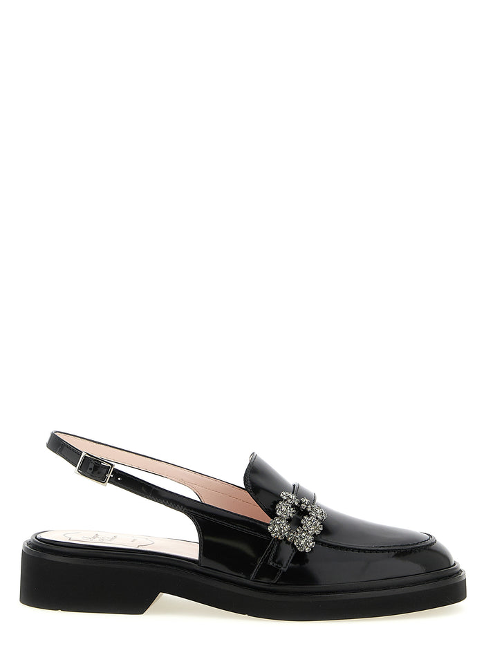 Roger Vivier 100% calfskin leather flat in black