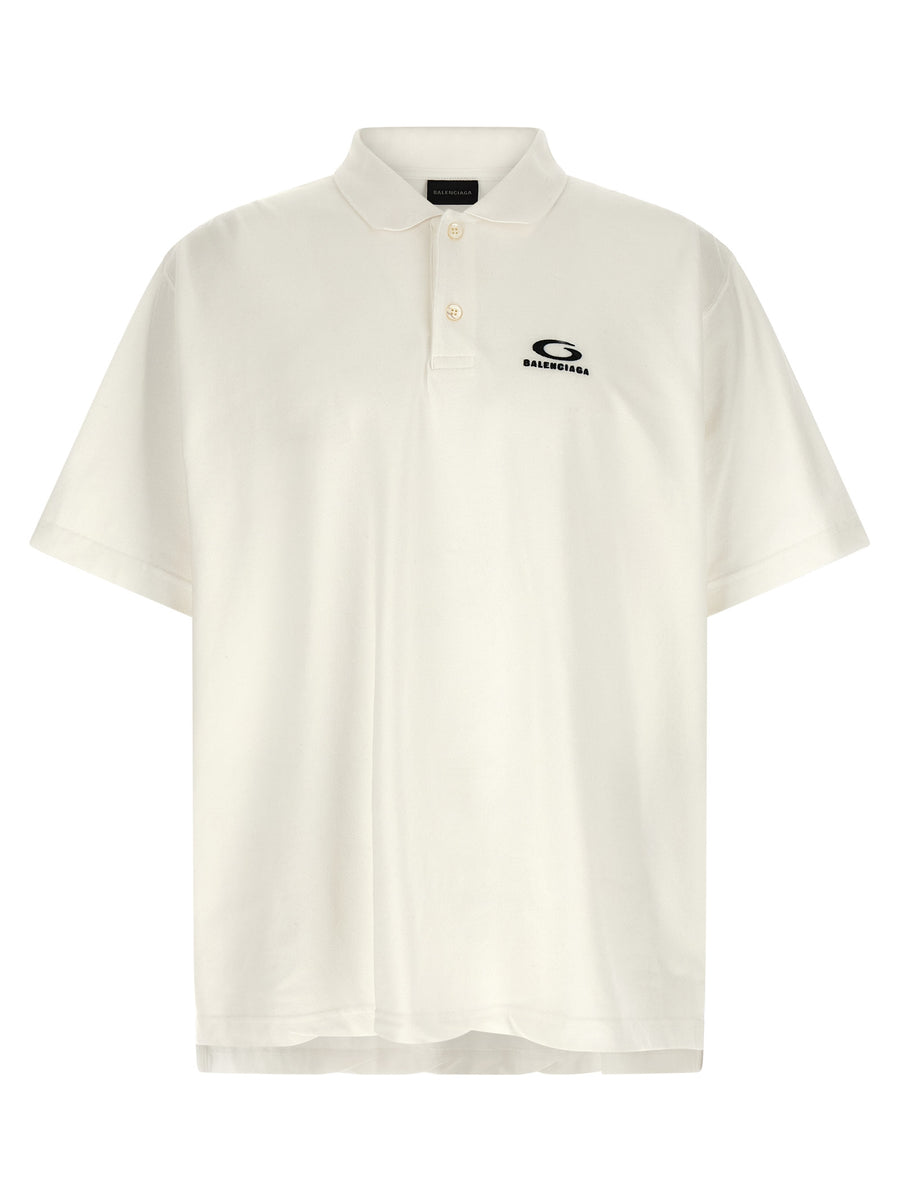 Balenciaga 100% Cotton polo in white