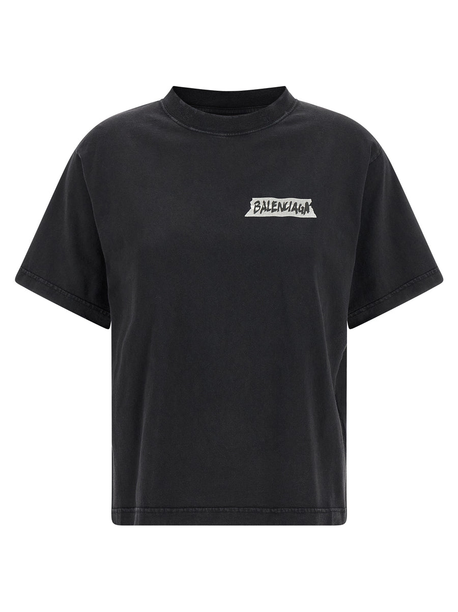 Balenciaga 100% Cotton t-shirt in black