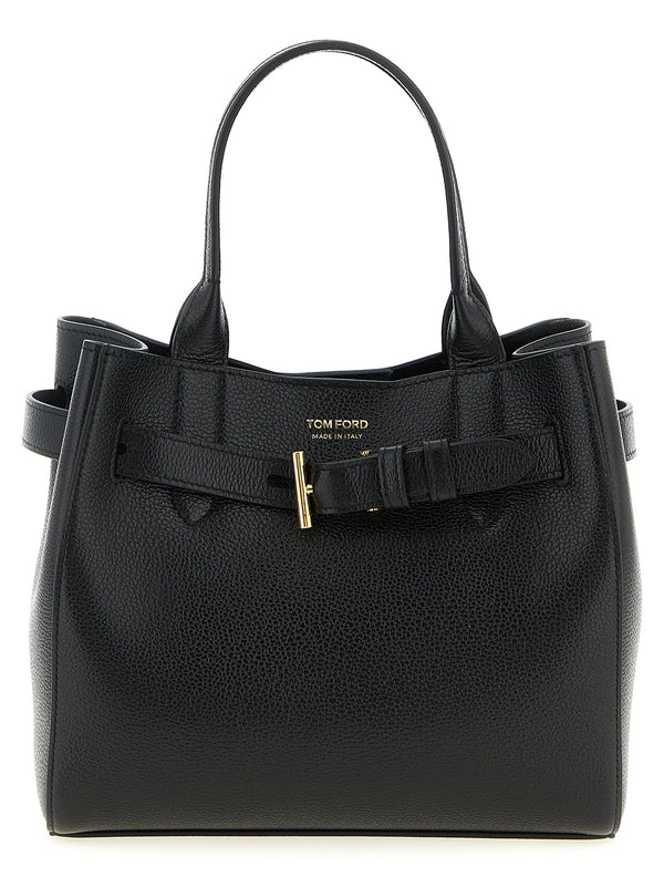 Tom Ford 100% Calfskin Leather shoulder bag in black