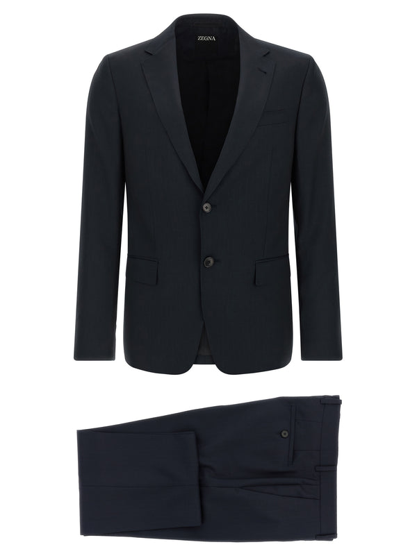 Zegna 100% Wool suit in blue