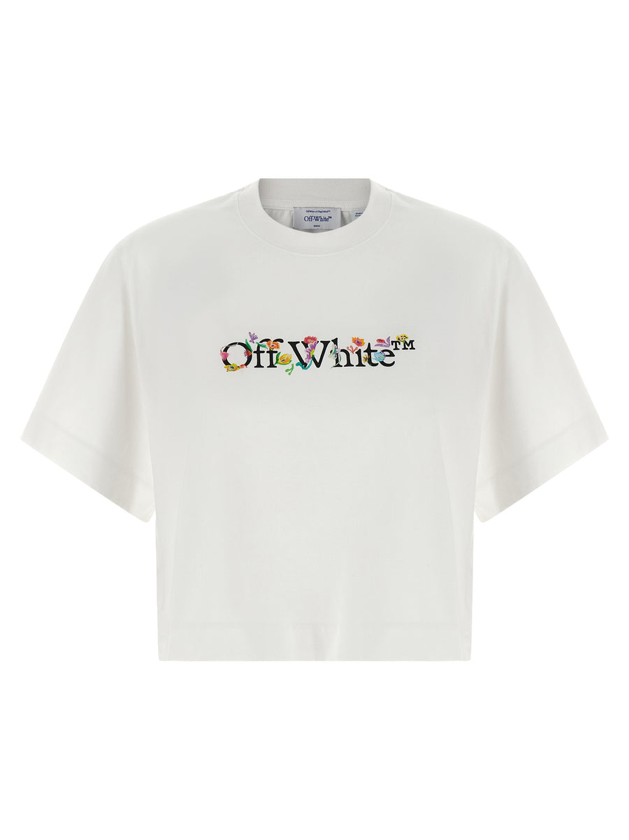 Off-White 100% cotton t-shirt in white