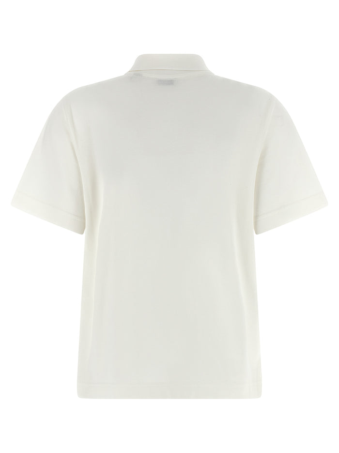 Burberry 100% cotton polo shirt in white — view 2