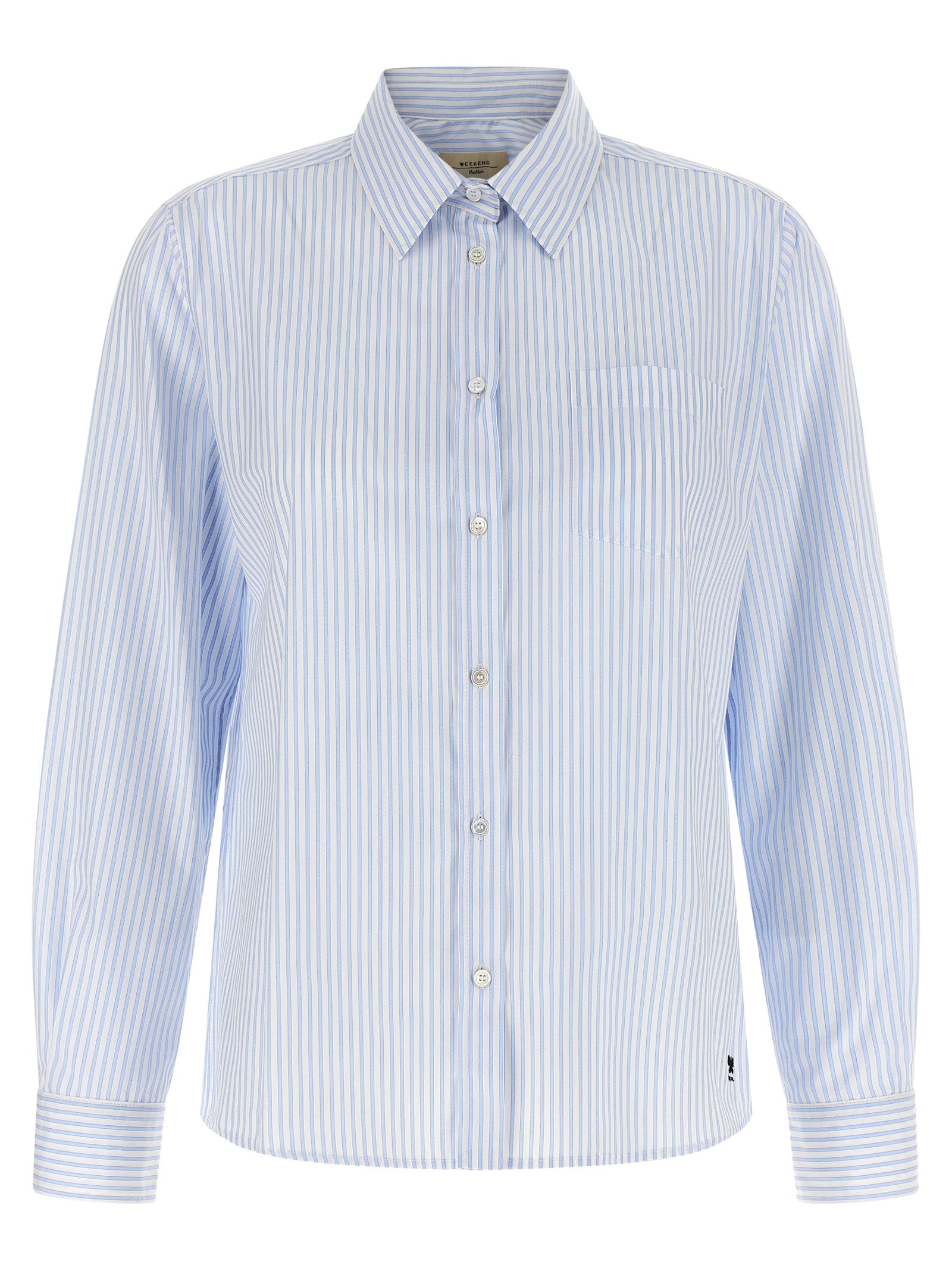 Max Mara 100% Cotton blouse in blue