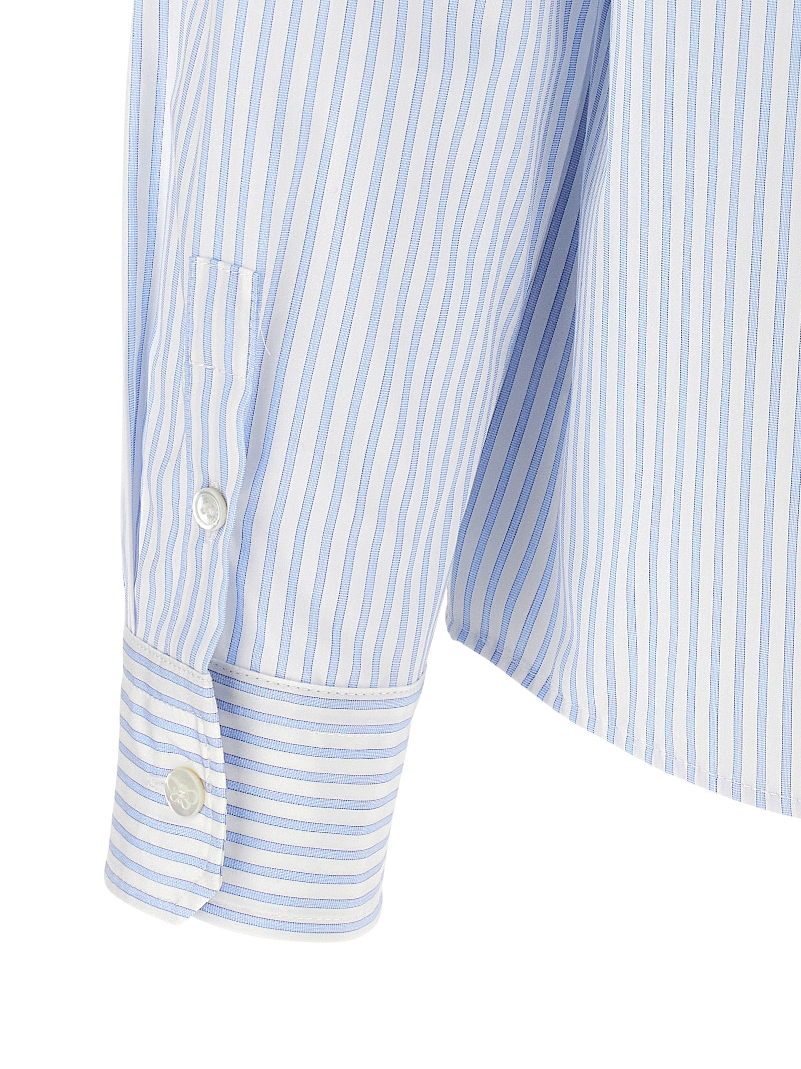 Max Mara 100% Cotton blouse in blue — view 4