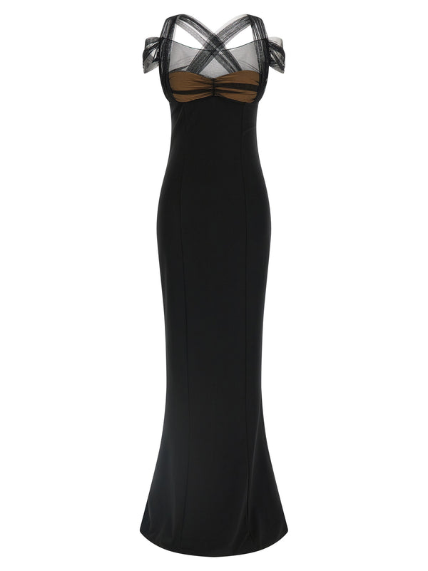 Nensi Dojaka 83% viscose dress in black