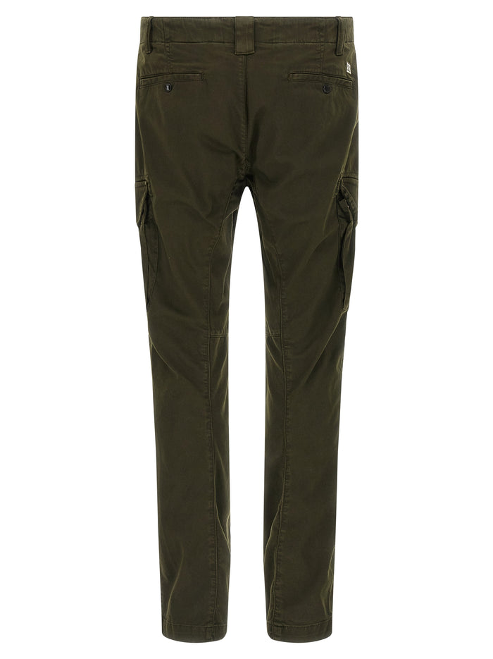 C.P. Company 98% Cotton cargo pants in green — view 2