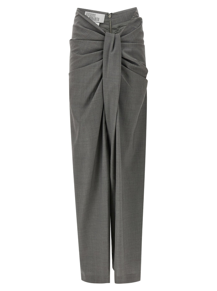 Giuseppe Di Morabito 100% virgin wool trousers in gray