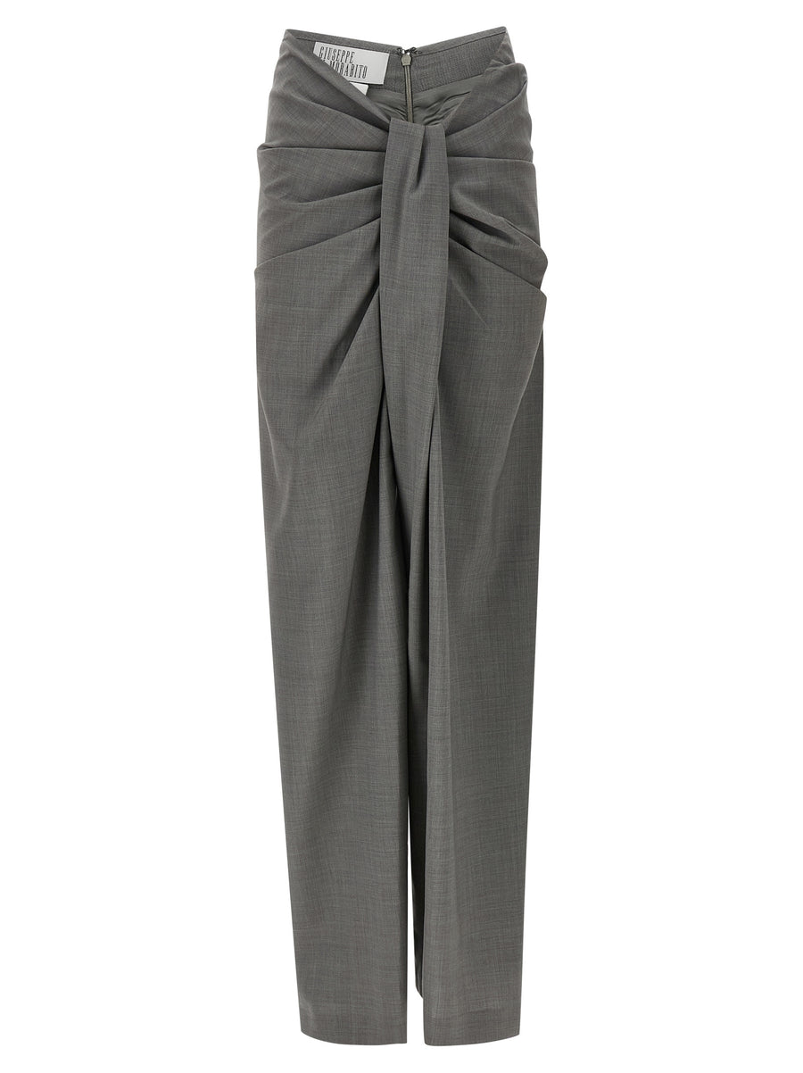 Giuseppe Di Morabito 100% virgin wool trousers in gray