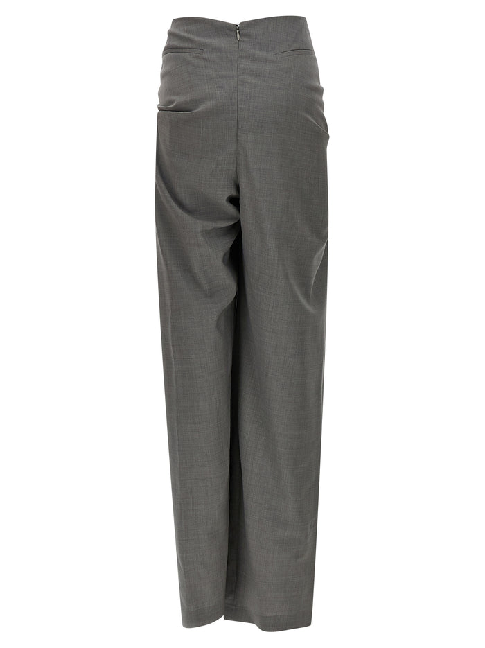 Giuseppe Di Morabito 100% virgin wool trousers in gray — view 2