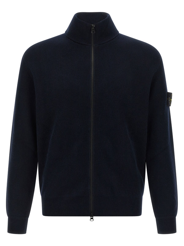 Stone Island 100% Cotton cardigan in navy