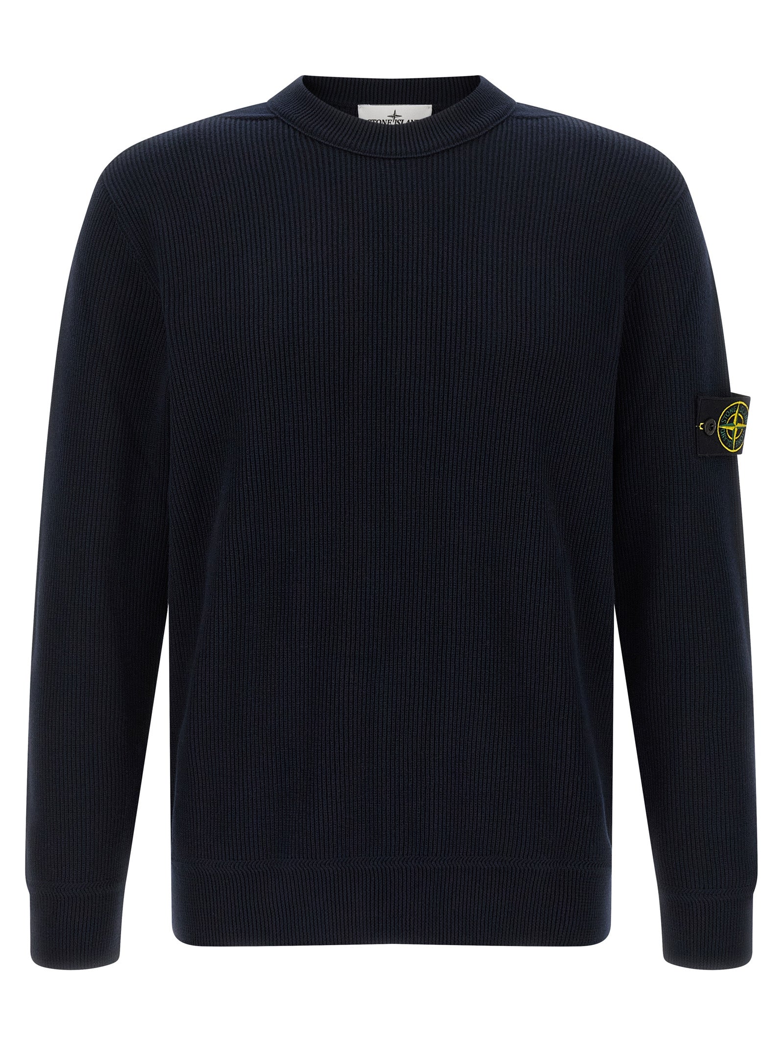 Stone Island 100% cotton sweater in blue