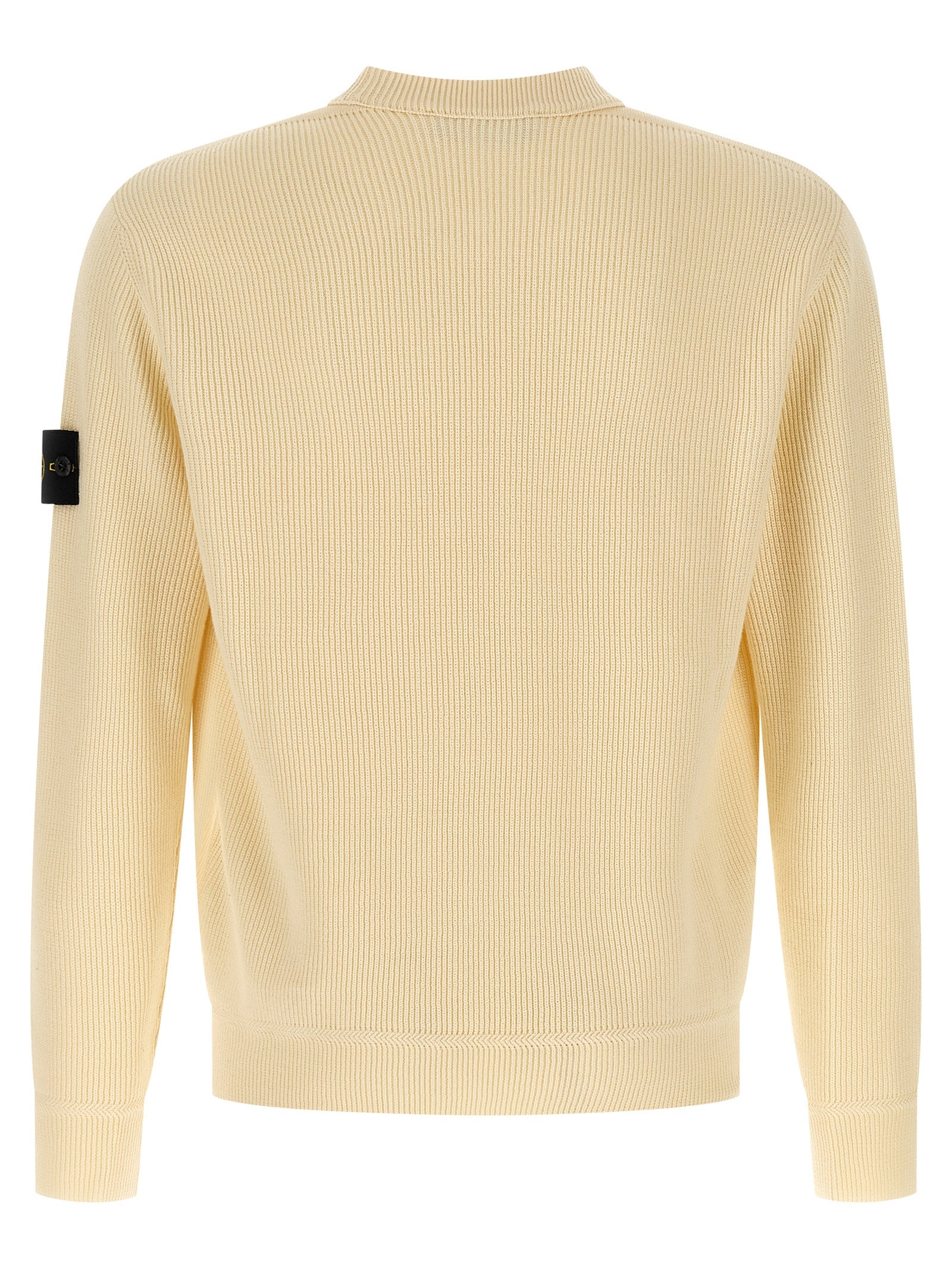 Stone Island 100% cotton sweater in beige — view 2