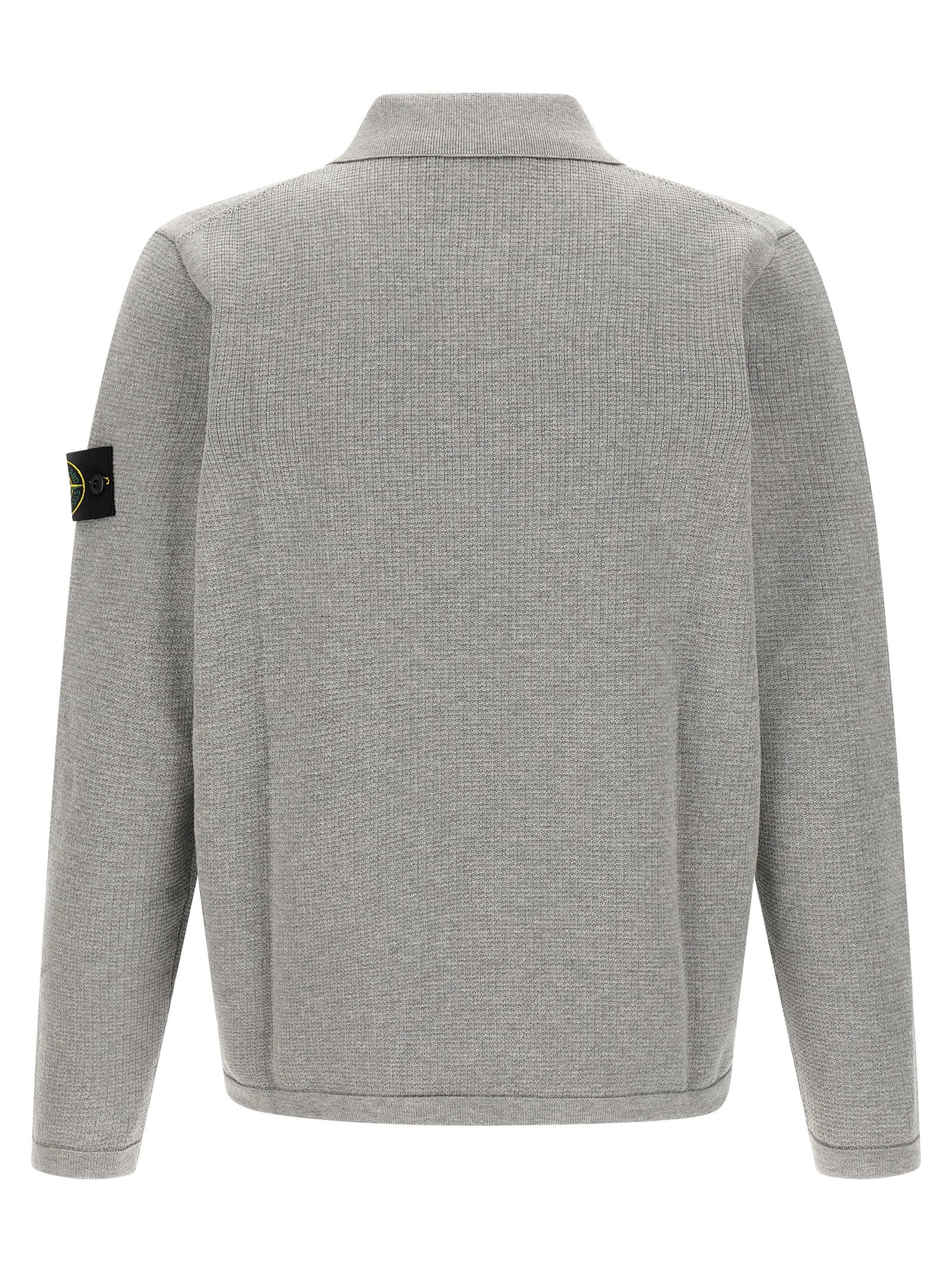 Stone Island 100% cotton polo in gray — view 2