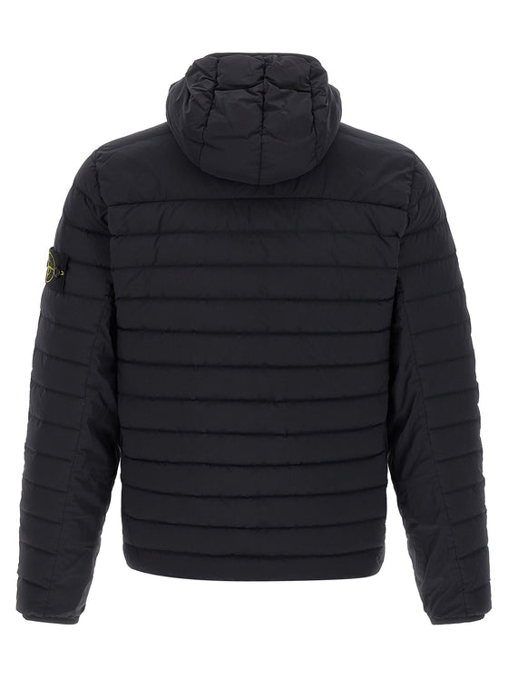 Stone Island Quilted Polyamide Down Jacket — Black