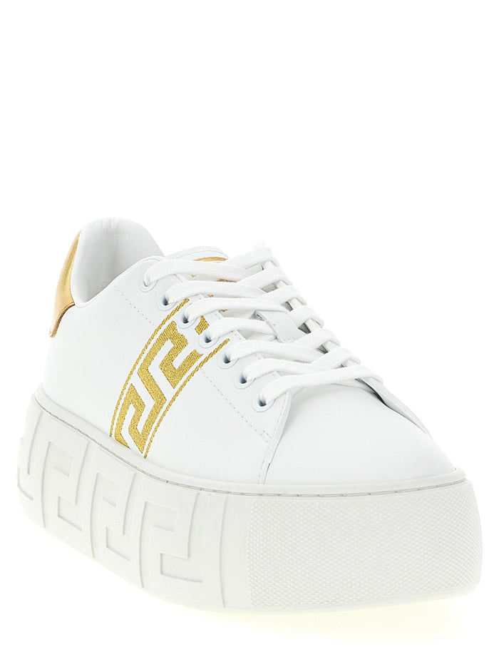 Versace 100% nylon sneaker in white — view 2
