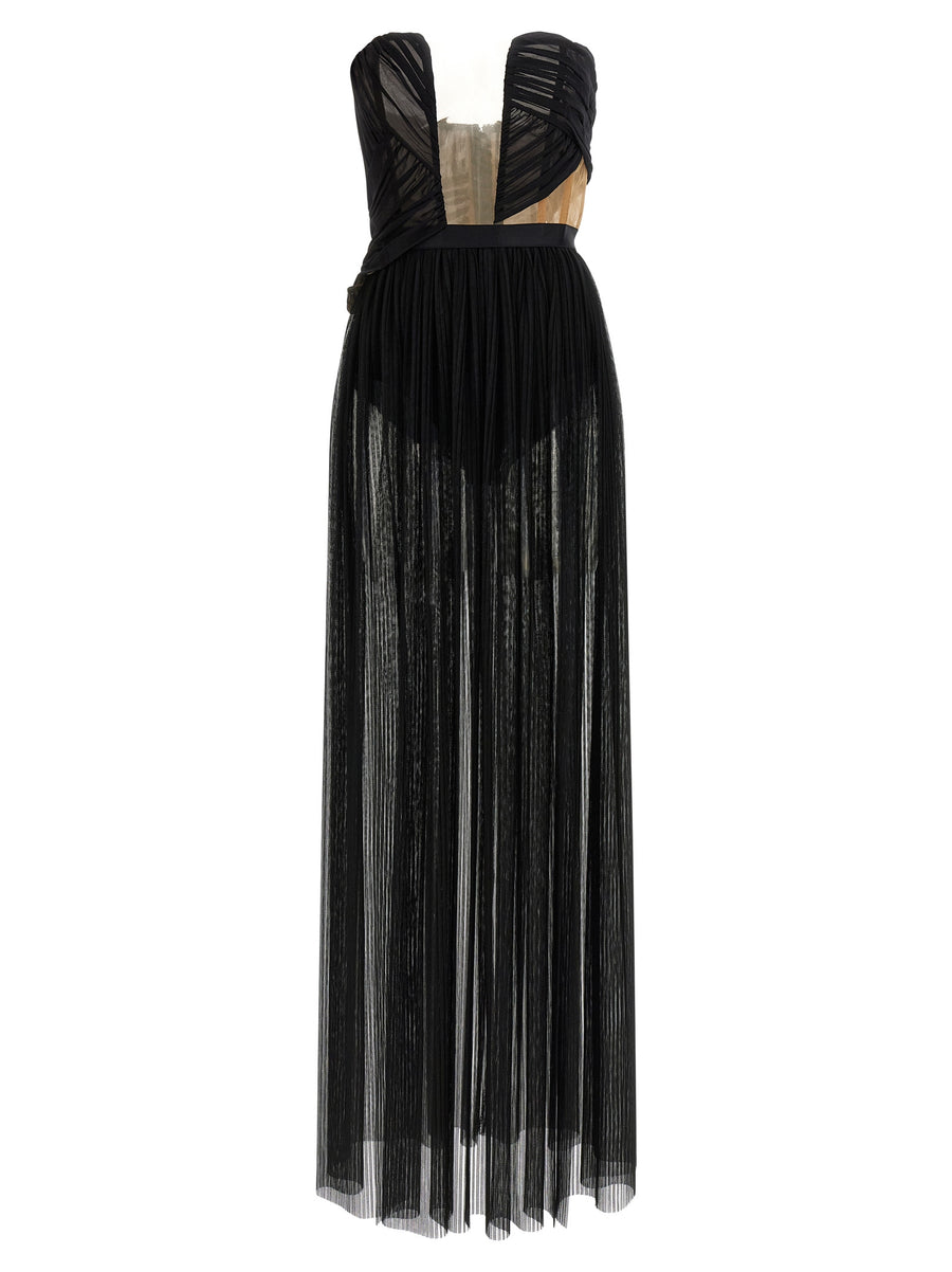 Nensi Dojaka 83% Viscose dress in black