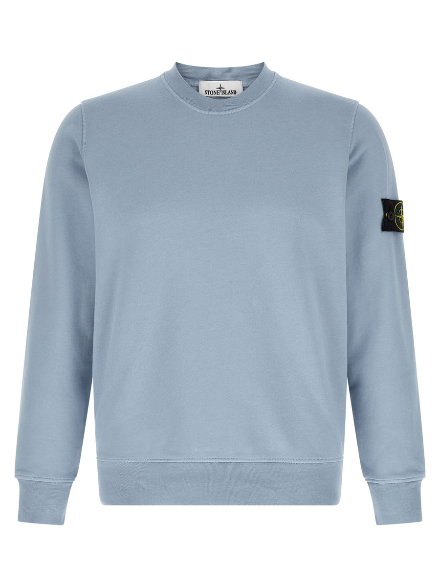 Stone Island 100% cotton sweatshirt in blue