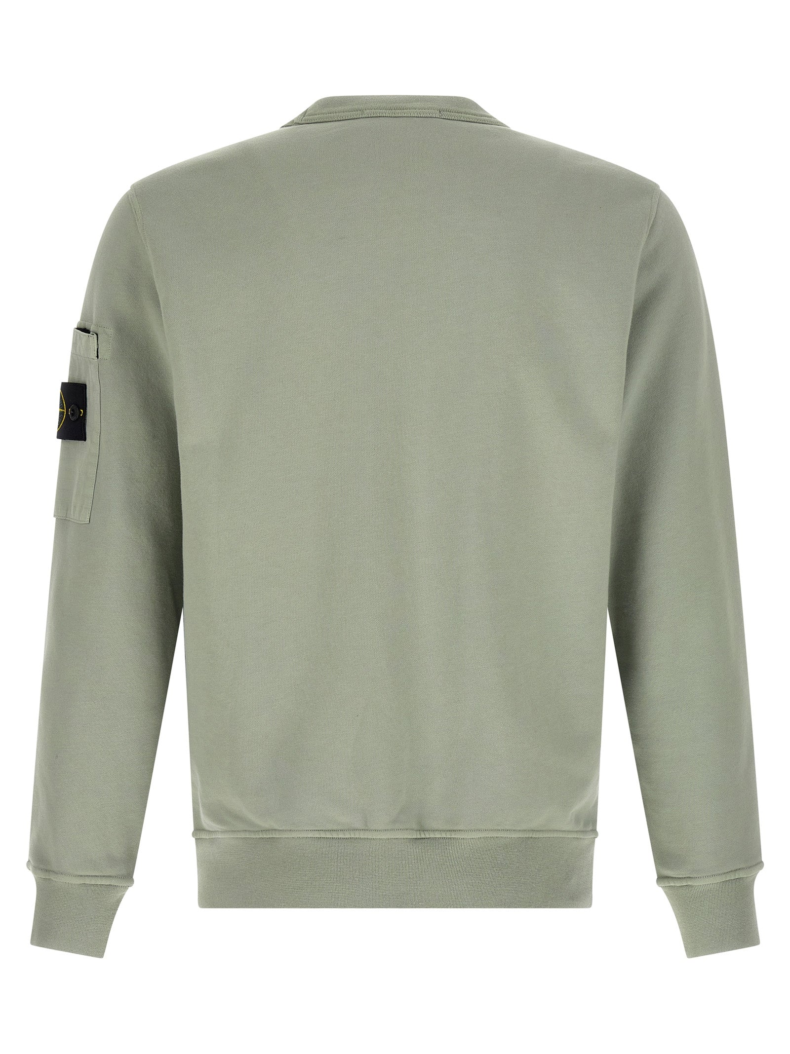 Stone Island 100% Cotton sweatshirt in green — view 2