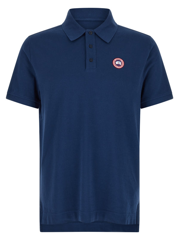 Canada Goose 100% cotton polo shirt in navy
