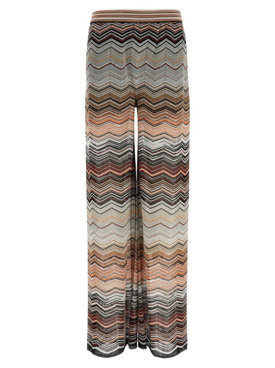 Missoni 76% viscose trousers in multicolor