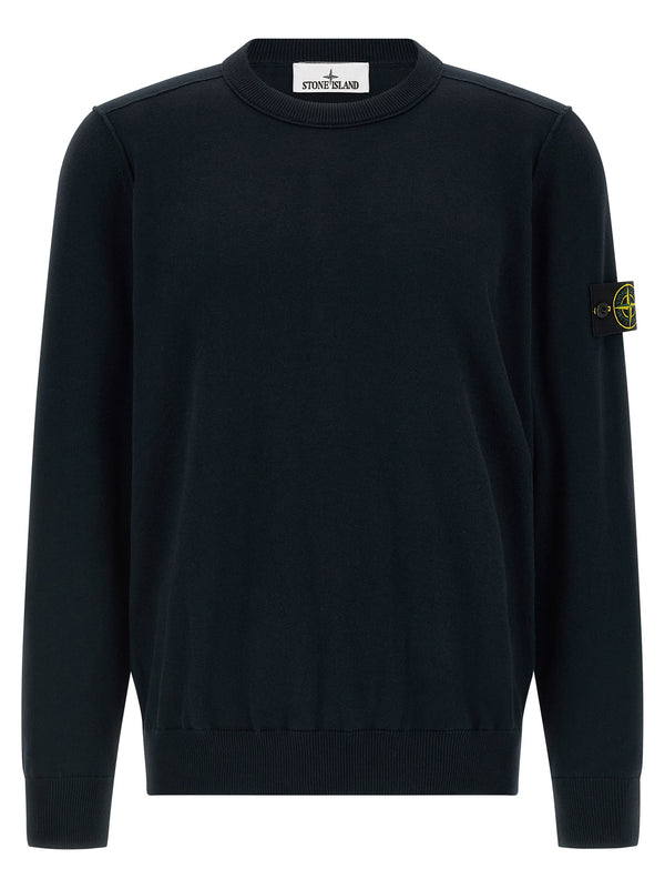 Stone Island 100% Cotton sweater in navy