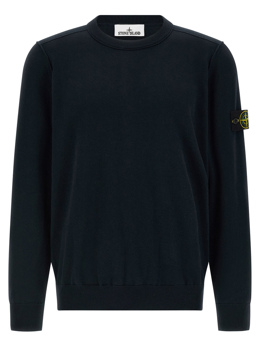 Stone Island 100% Cotton sweater in navy