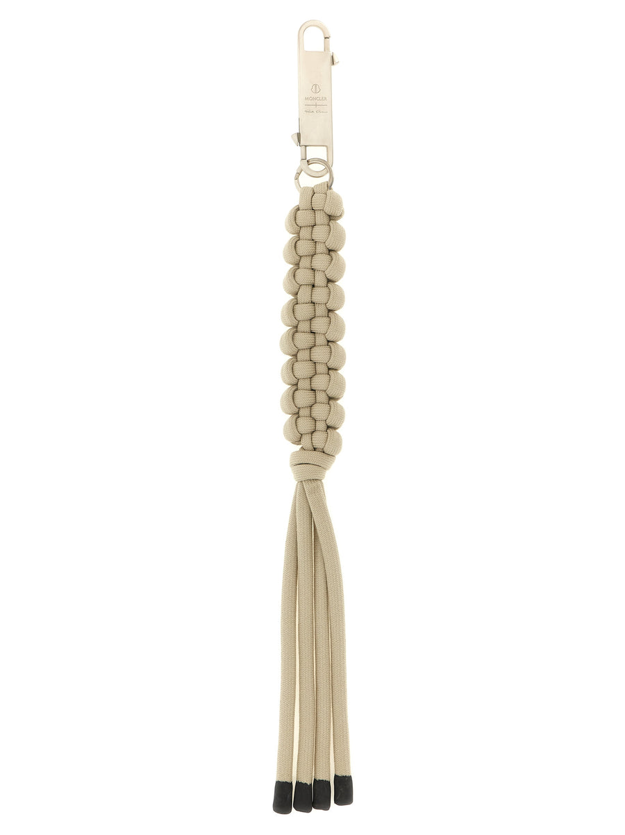 Rick Owens 100% polyester key case in beige