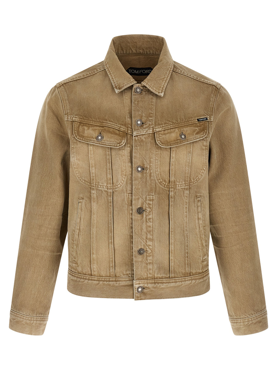 Tom Ford 100% cotton jacket in beige