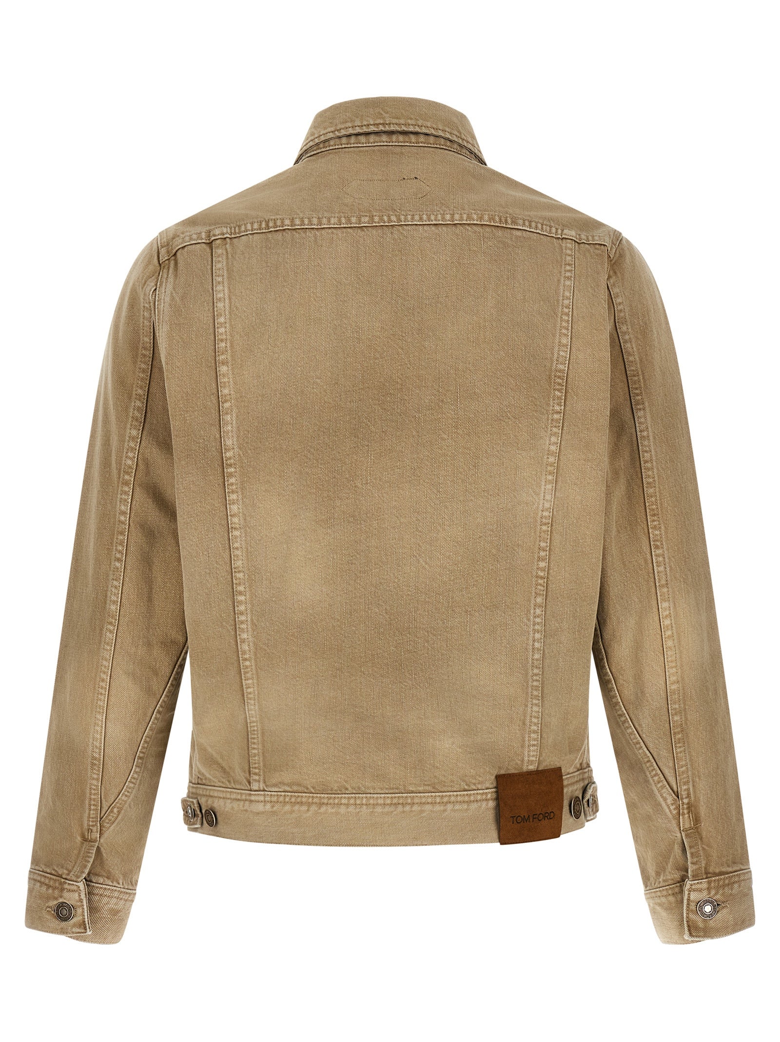Tom Ford 100% cotton jacket in beige — view 2