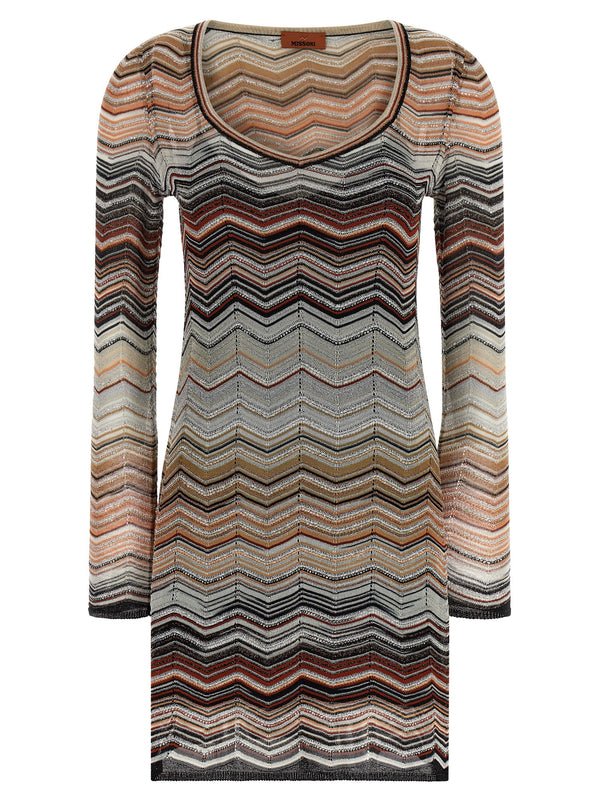 Missoni 75% Viscose dress in brown