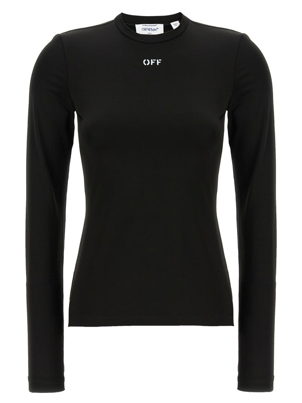Off-White 95% acetate t-shirt in black