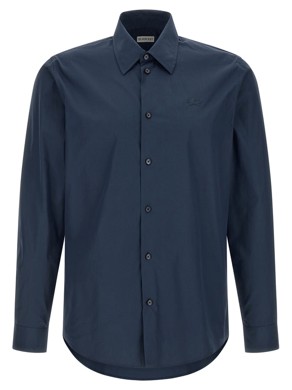 Burberry 100% cotton shirt in navy