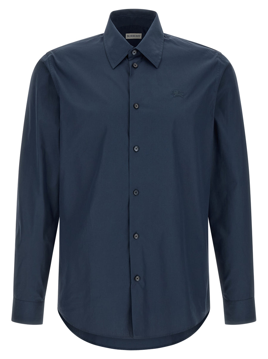 Burberry 100% cotton shirt in navy