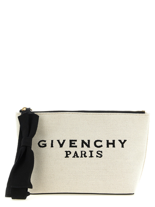 Givenchy 58% Cotton clutch in beige