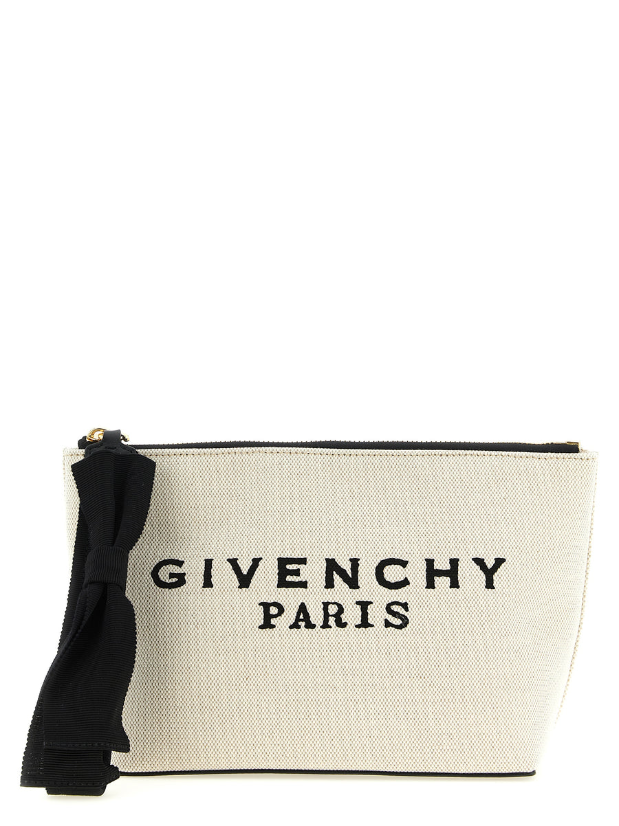 Givenchy 58% Cotton clutch in beige