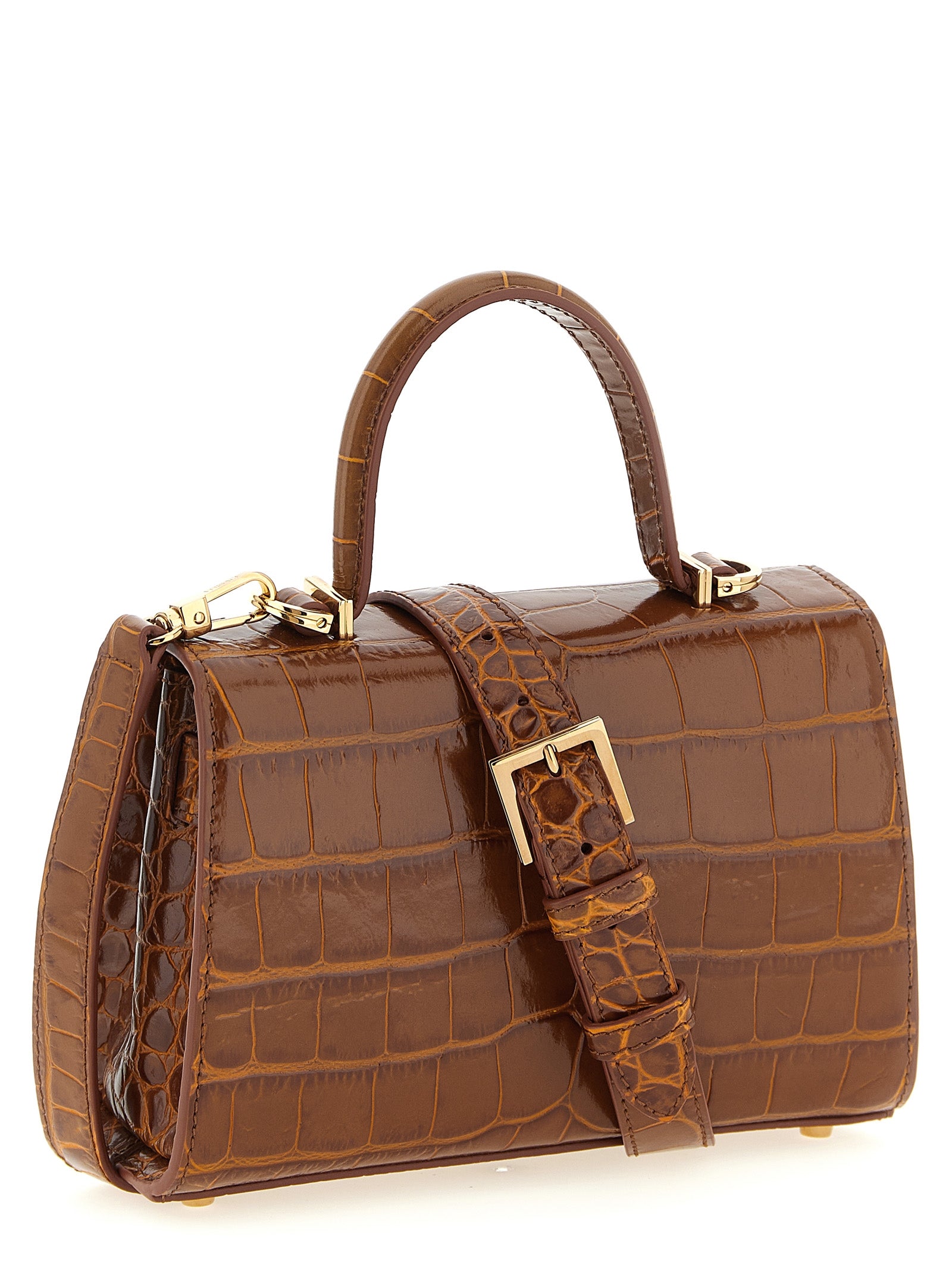 Brown Calfskin Handbag Bag