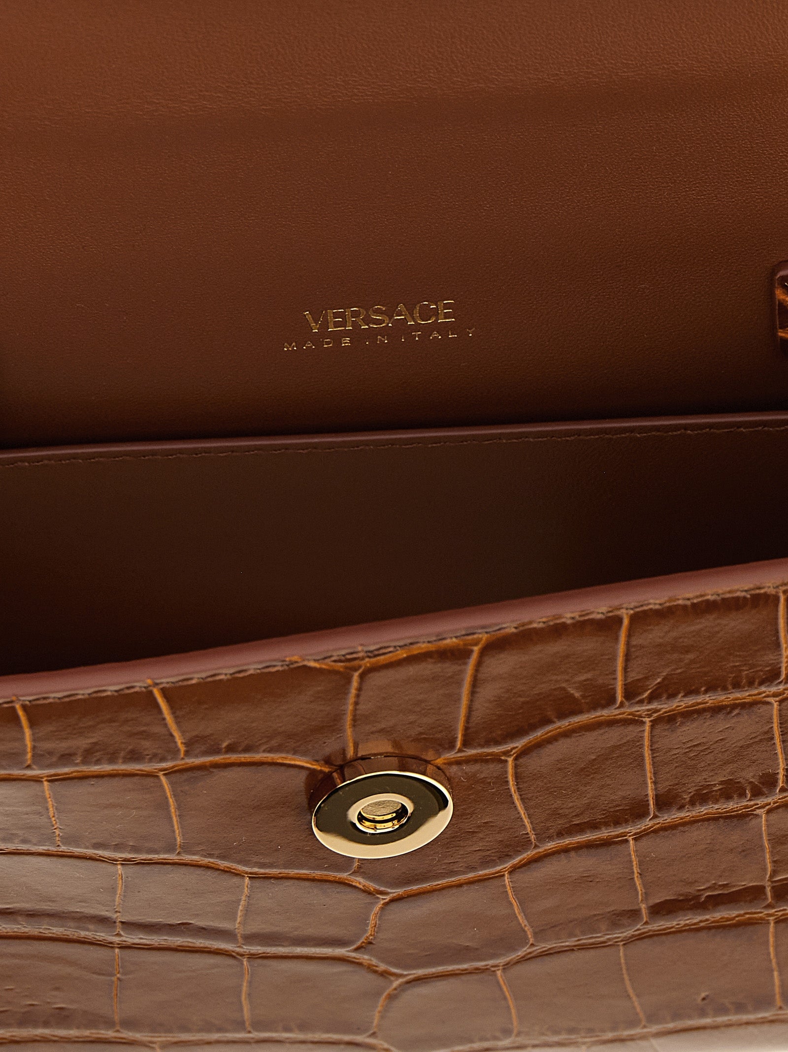 Brown Calfskin Handbag Bag