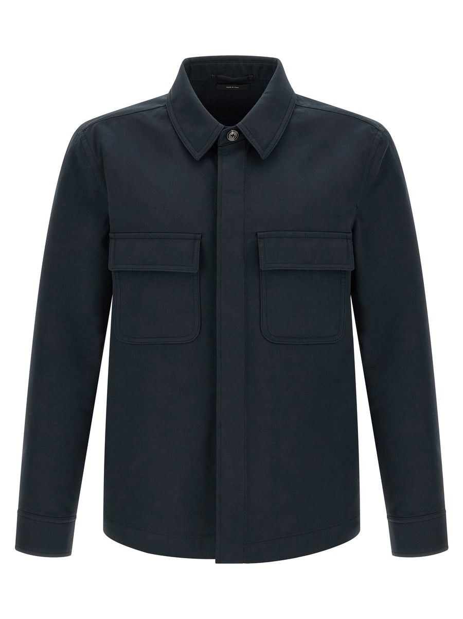 Tom Ford 99% cotton overshirt in blue
