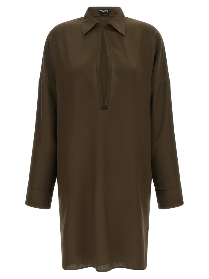 Tom Ford 100% Silk tunic in green