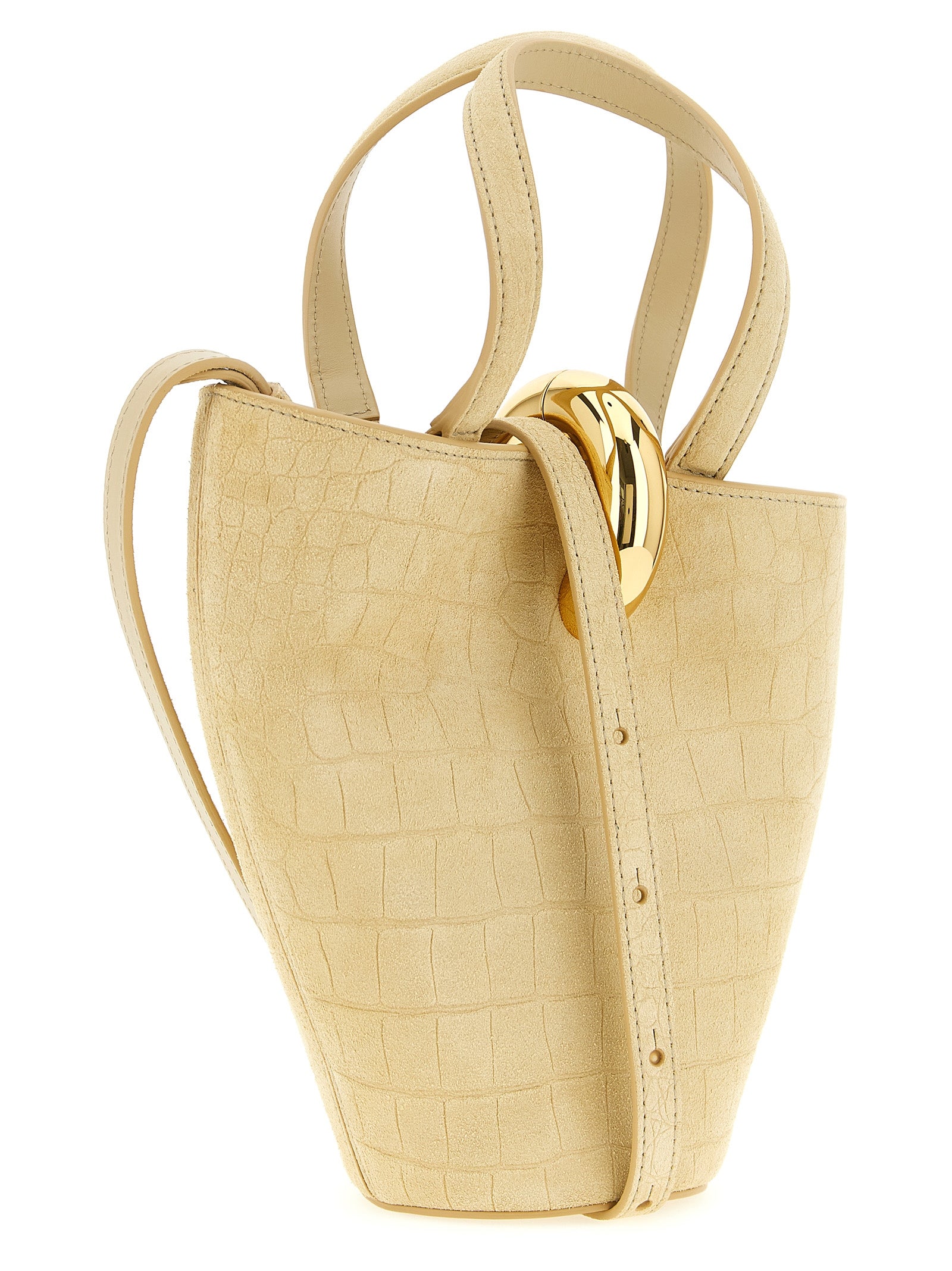 Beige Calfskin Handbag Bag
