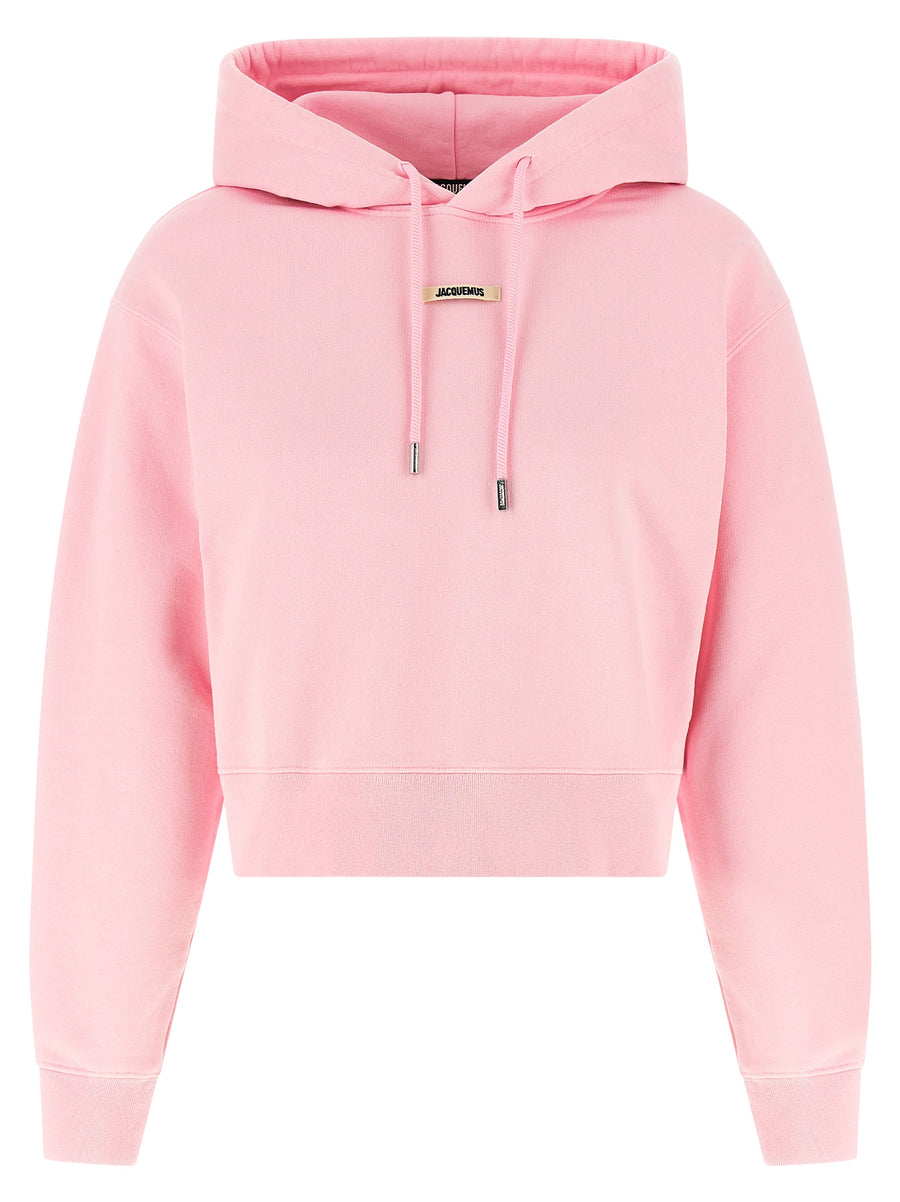 Jacquemus 100% Cotton hoodie in pink