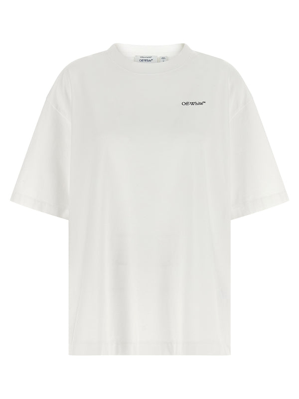 Off-White 100% cotton t-shirt in white