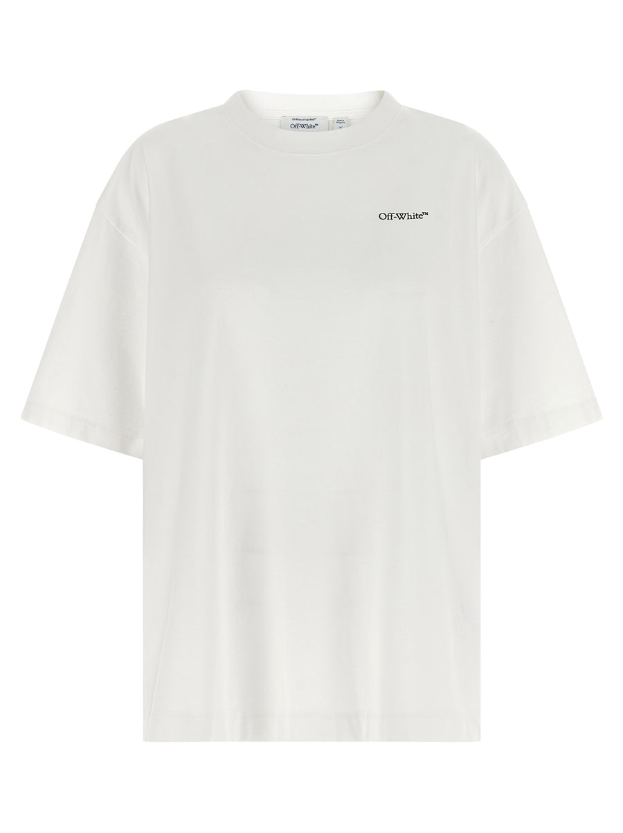 Off-White 100% cotton t-shirt in white