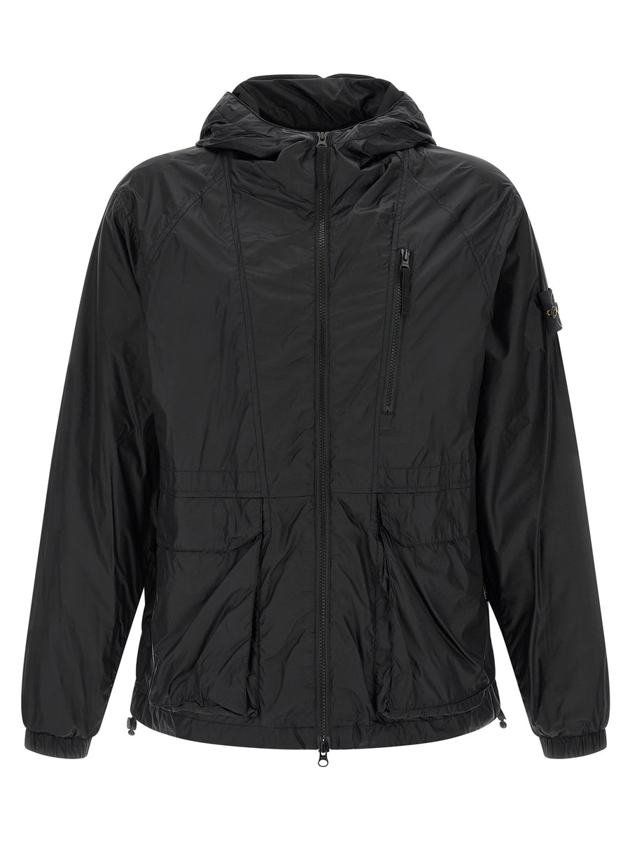 Stone Island 100% Polyamide Fibers jacket in black