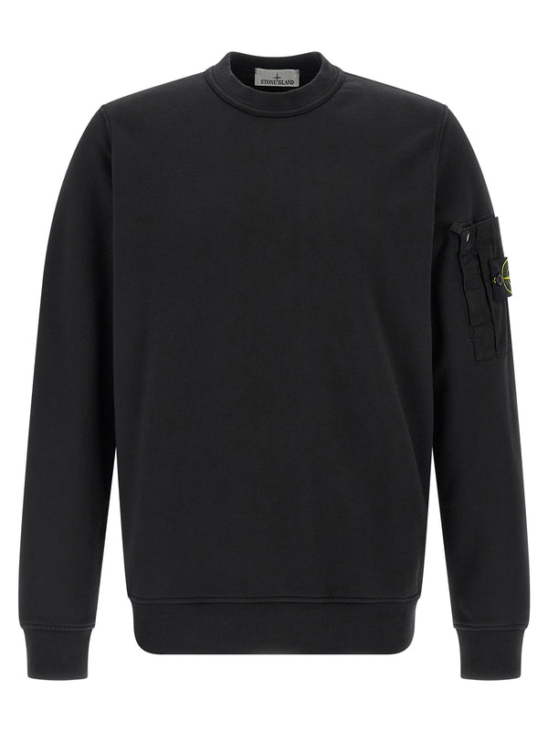 Stone Island 100% Cotton sweatshirt in black