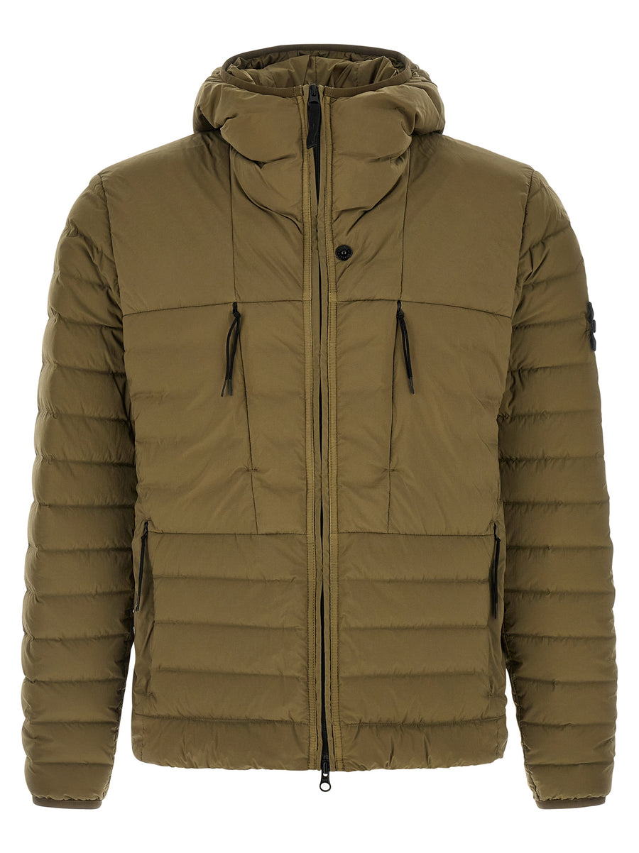 Stone Island 86% Polyamide down jacket in green