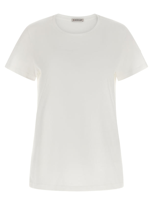 Moncler 100% cotton t-shirt in white