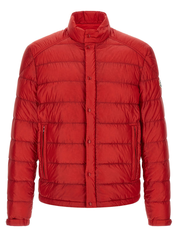 Moncler 100% Polyamide down jacket in red
