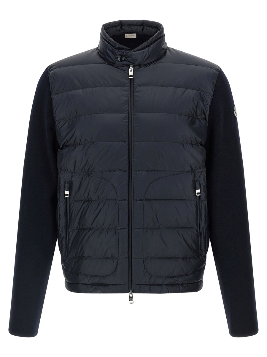Moncler 100% polyamide down jacket in navy